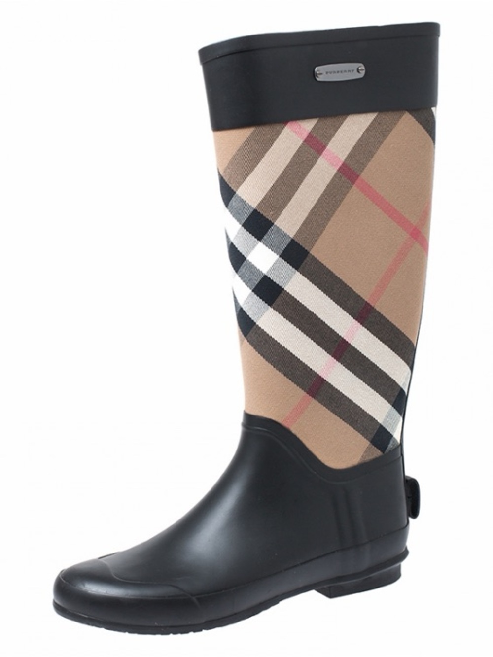 Burberry Plaid Rubber Rain Boots size EUR 38 US 7.5 - Picture 3 of 15